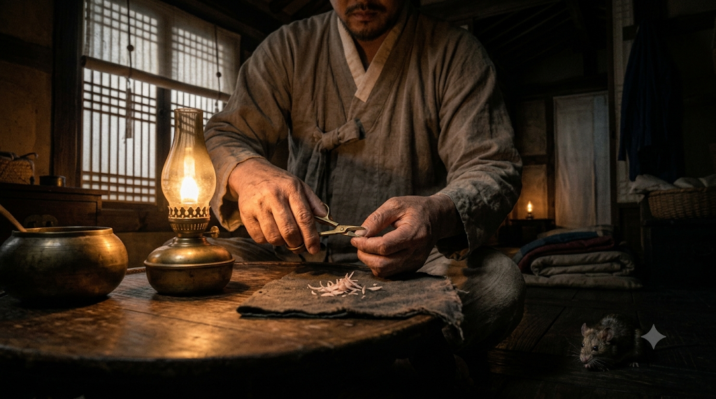 Korean superstition about cutting fingernails at night