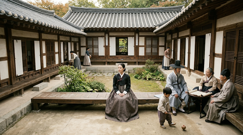 Joseon widow remarriage affecting family status and descendants