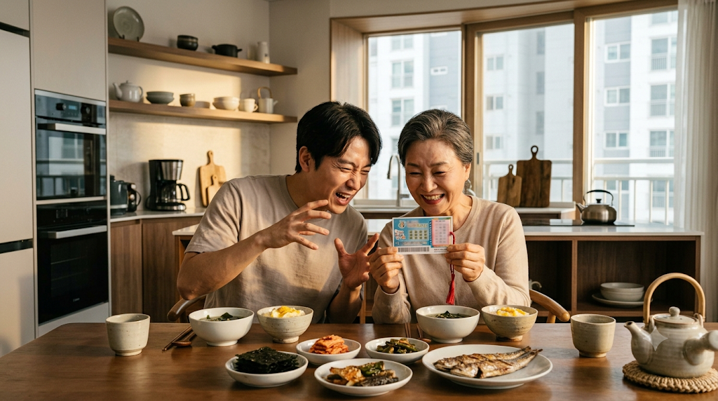 Buying a lottery ticket after a lucky pig dream in Korea